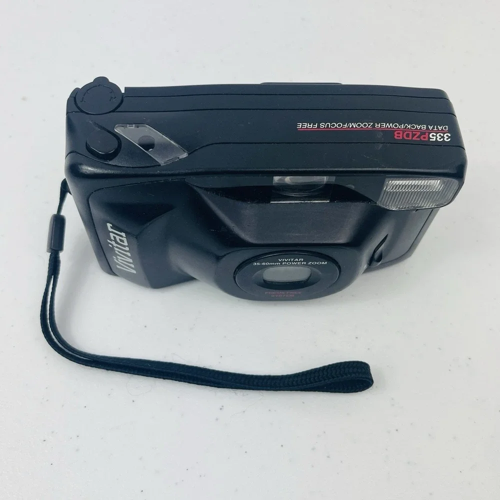Vivitar‎ 335PZDB 35mm Film Camera Power Zoom Tested Working Black